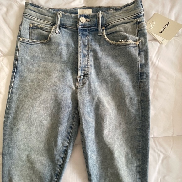 Mother Denim high rise the stunner ankle fray jeans size 26 NWT!! - Picture 6 of 6